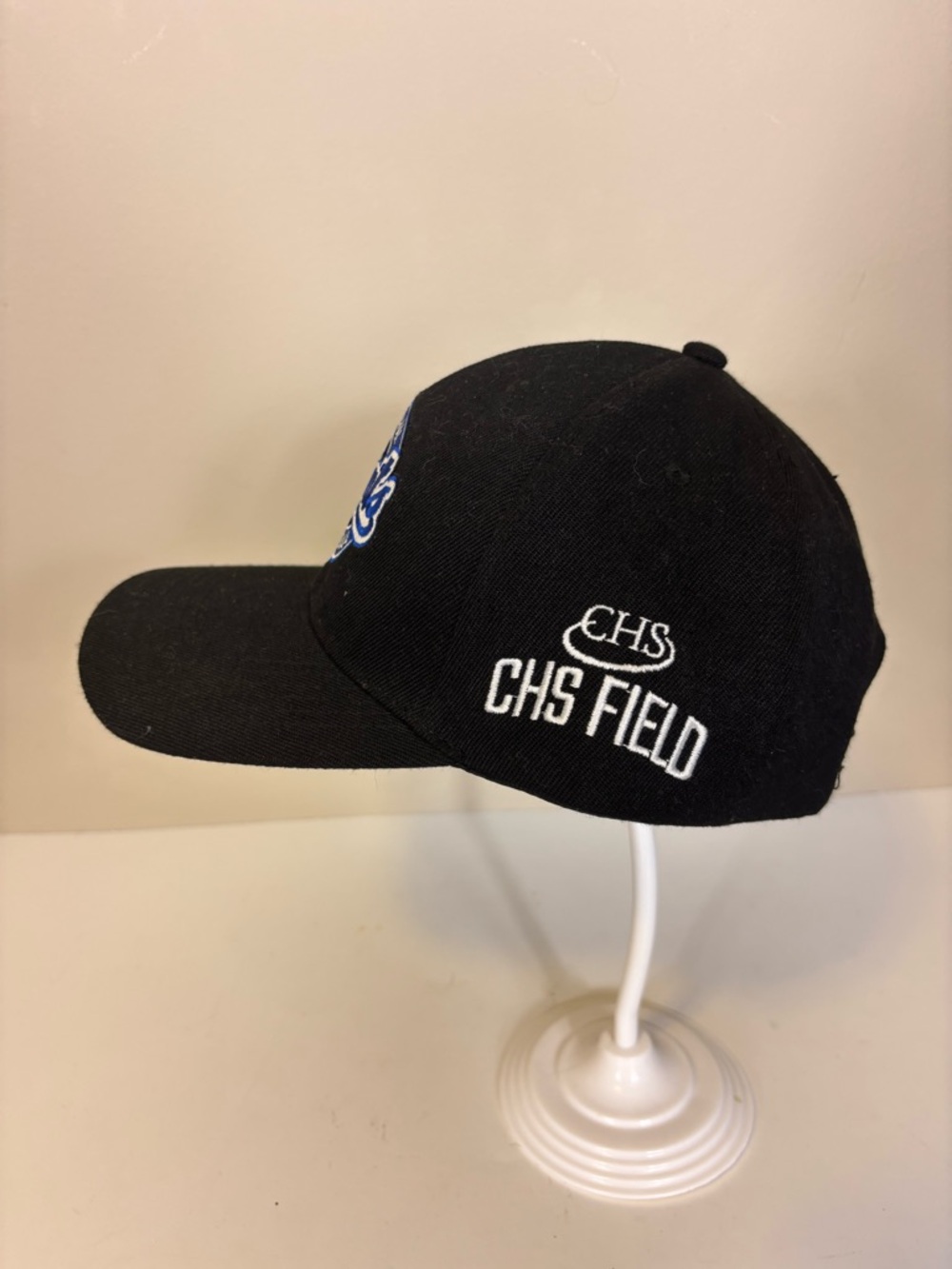 St. Paul Saints Baseball Black Baseball Cap with Blue Logo - Picture 3 of 5